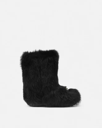 Botas de piel de oveja con lazo Gianni