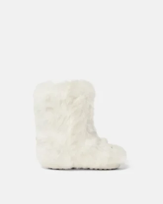 Botas de piel de oveja con lazo Gianni