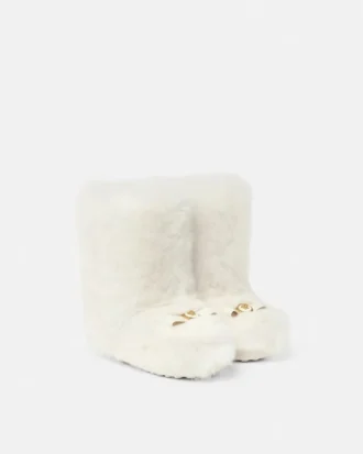 Botas de piel de oveja con lazo Gianni