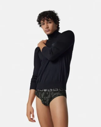 Braguitas de jersey de algodón jacquard estampado