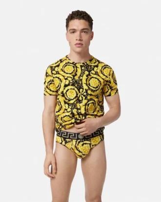 Braguitas de jersey de algodón jacquard estampado