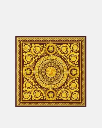 Bufanda de sarga de seda estampada, 90 cm Bufanda de sarga de seda estampada, 90 cm