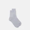 Calcetines de algodón acanalados con bordado Calcetines de algodón acanalados con bordado