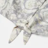 Camisa corta estampada de sarga de seda para niño