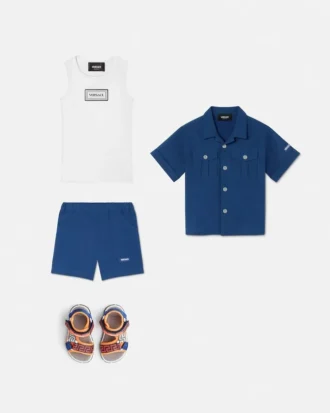 Camisa de algodón bordada para niño