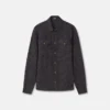 Camisa de denim jacquard Barocco