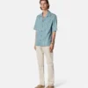 Camisa de denim jacquard Barocco