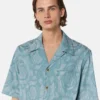 Camisa de denim jacquard Barocco