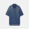 Camisa de denim Medusa Biggie