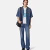 Camisa de denim Medusa Biggie