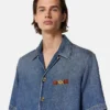 Camisa de denim Medusa Biggie