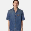 Camisa de denim Medusa Biggie