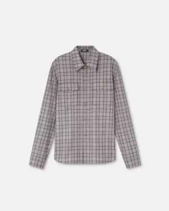 Camisa de franela de lana a cuadros