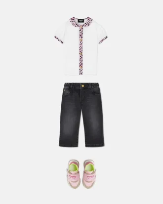 Camisa de jersey de algodón estampada para niño
