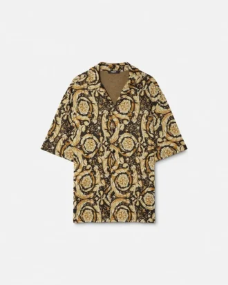 Camisa de jersey jacquard Barocco Camisa de jersey jacquard Barocco