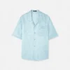 Camisa de mezcla de seda con jacquard Barocco