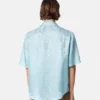 Camisa de mezcla de seda con jacquard Barocco