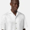 Camisa de mezcla de seda jacquard Camisa de mezcla de seda jacquard