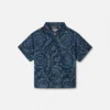 Camisa de popelín de algodón estampada para bebé Camisa de popelín de algodón estampada para bebé