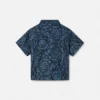Camisa de popelín de algodón estampada para bebé Camisa de popelín de algodón estampada para bebé