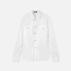 Camisa de popelín de algodón jacquard Camisa de popelín de algodón jacquard