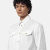 Camisa de popelín de algodón jacquard Camisa de popelín de algodón jacquard