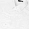 Camisa de popelín de algodón jacquard Camisa de popelín de algodón jacquard