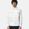 Camisa de popelín de algodón jacquard Camisa de popelín de algodón jacquard