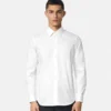 Camisa de popelín de algodón jacquard Camisa de popelín de algodón jacquard