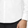 Camisa de popelín de algodón jacquard Camisa de popelín de algodón jacquard