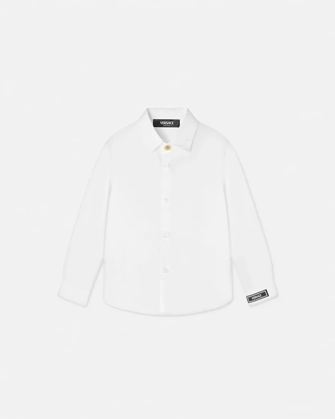 Camisa de popelín de algodón para niño Camisa de popelín de algodón para niño