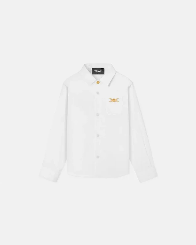 Camisa de popelín de algodón para niño Camisa de popelín de algodón para niño