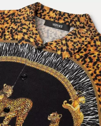 Camisa de punto de seda Wild Cats