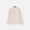 Camisa de sarga de seda estampada para niño