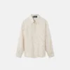 Camisa de sarga de seda estampada para niño Camisa de sarga de seda estampada para niño