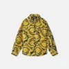 Camisa de sarga de seda estampada para niño Camisa de sarga de seda estampada para niño