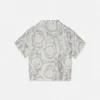 Camisa de sarga de seda estampada para niño Camisa de sarga de seda estampada para niño