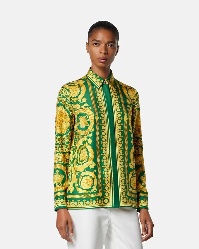 Camisa de seda Barocco Silk Camisa de seda Barocco Silk
