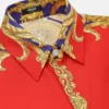 Camisa de seda Barocco Silk Cheetah