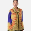 Camisa de seda Barocco Silk Cheetah