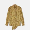 Camisa de seda con estampado Cheetah Allover
