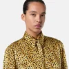 Camisa de seda con estampado Cheetah Allover
