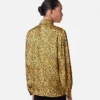 Camisa de seda con estampado Cheetah Allover