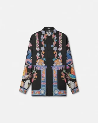 Camisa de seda Coral Theatre Camisa de seda Coral Theatre