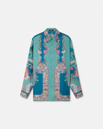 Camisa de seda Coral Theatre