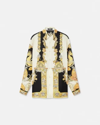 Camisa de seda Coral Theatre Camisa de seda Coral Theatre