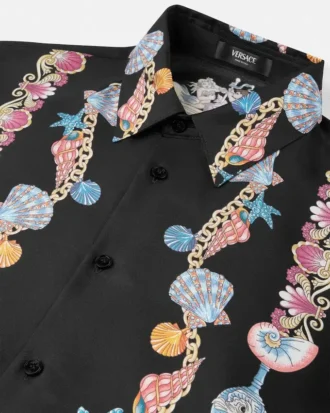 Camisa de seda Coral Theatre Camisa de seda Coral Theatre