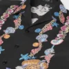 Camisa de seda Coral Theatre