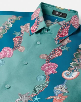 Camisa de seda Coral Theatre