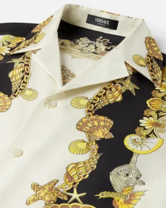 Camisa de seda Coral Theatre